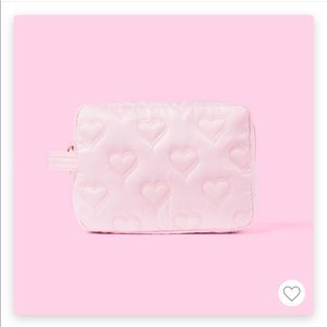 Stoney Clover Lane x Target quilted hearts large pouch light pink